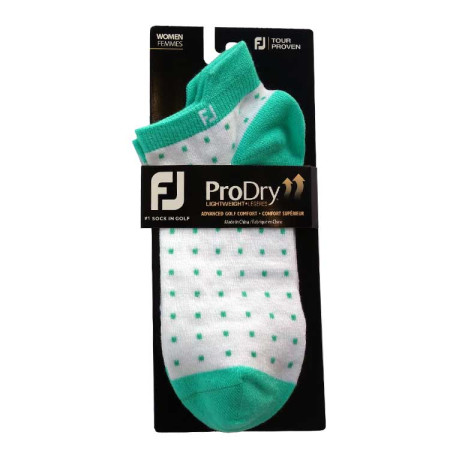 FOOTJOY - Chaussettes Femme ProDry LightWeight Roll Tab à pois