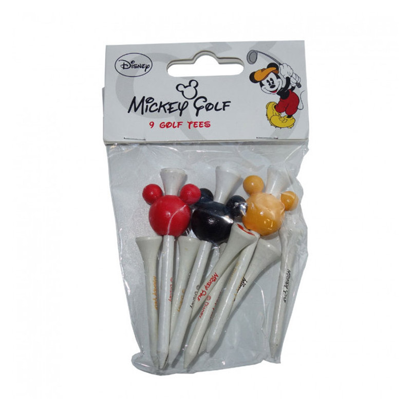 Sachet de 9 tees Mickey DISNEY GOLF Destockage sur Golf Plus Outlet