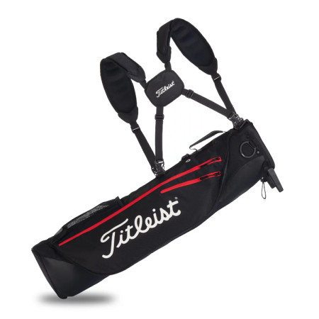 TITLEIST - Sac Carry Premium Noir/Rouge