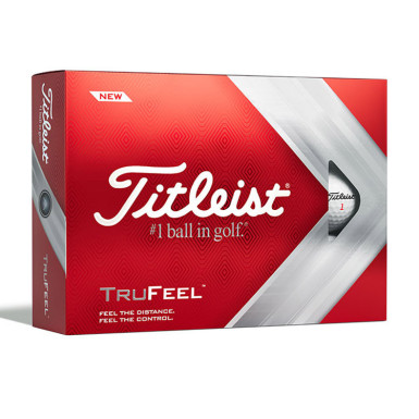 TITLEIST - Balles de Golf TruFeel Blanc Logotées