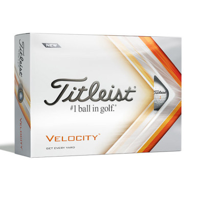 TITLEIST - Balles de Golf Velocity Blanc Logotées