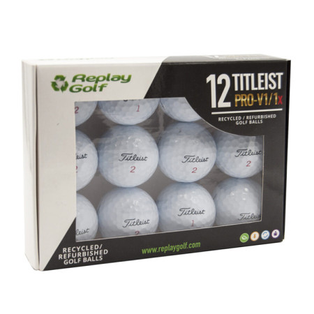 REPLAY GOLF - Balles de Golf Pro V1/V1x Reconditionnée