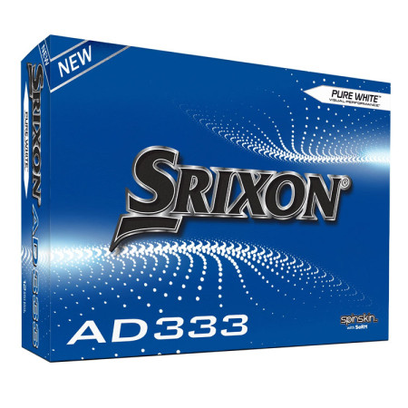 SRIXON - Balles de Golf AD 333 Blanc Logotées