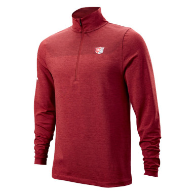WILSON - Pull Homme Thermal Tech Rouge