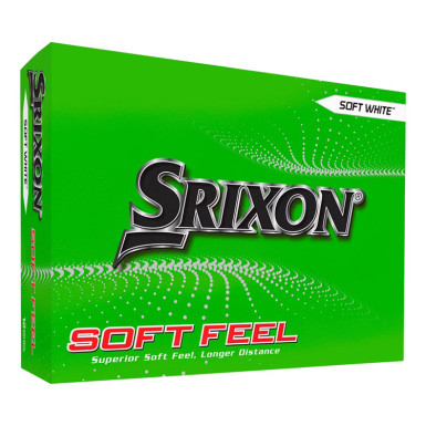 SRIXON - Balles de Golf Soft Feel Blanc Logotées