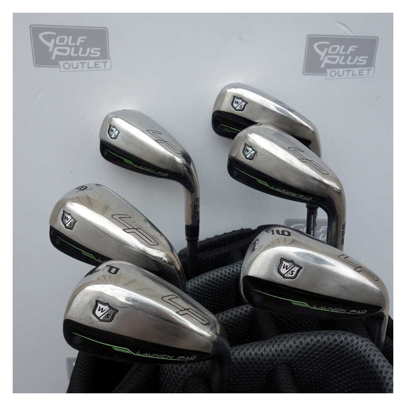 Série de 6 Fers Launch Pad 2 Graphite Regular WILSON Occasion sur