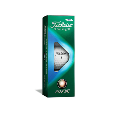TITLEIST - Balles de Golf AVX Blanc Logotées