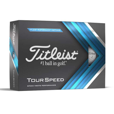TITLEIST - Balles de Golf Tour Speed Blanc Logotées