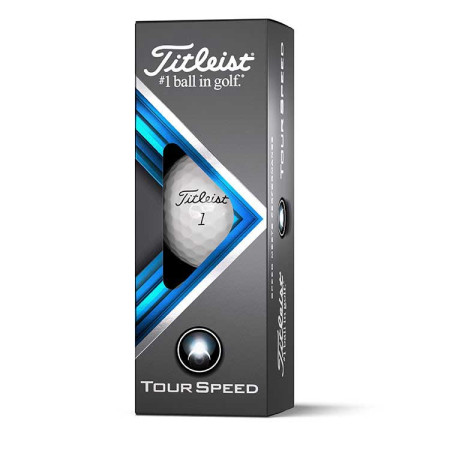 TITLEIST - Balles de Golf Tour Speed Blanc Logotées