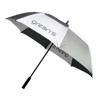 GREEN'S - Parapluie Logo GREENS Gris/Blanc