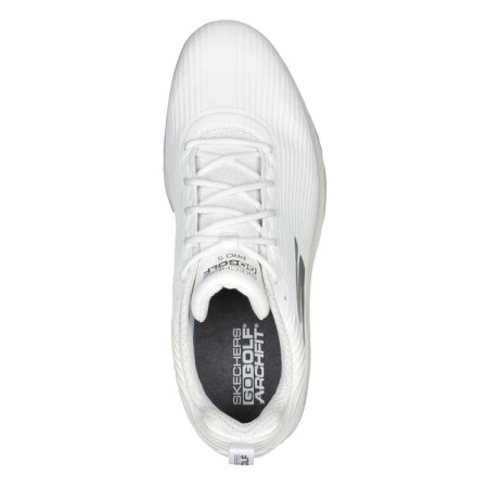SKECHERS - Chaussures de Golf Homme Go Golf Pro 5 Hyper 214044 Blanc/Gris