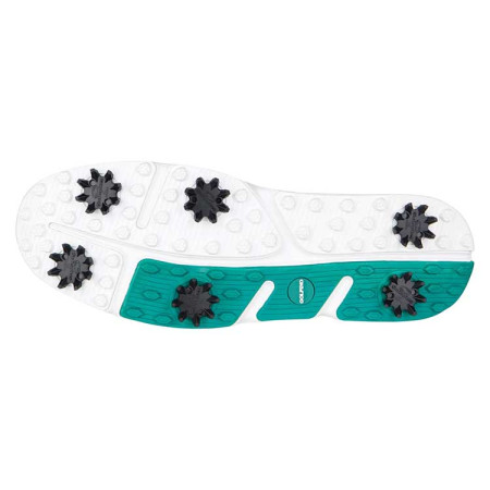 GOLFINO - Chaussures de golf Femme Extra Round Leather Blanc/Marine/Vert