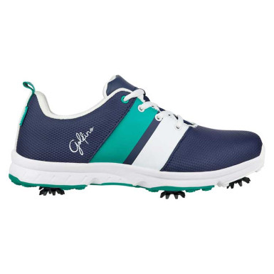 GOLFINO - Chaussures de golf Femme Extra Round Leather Marine/Blanc/Vert