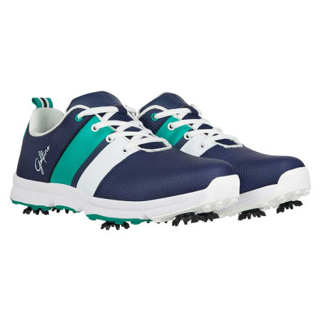 GOLFINO - Chaussures de golf Femme Extra Round Leather Marine/Blanc/Vert