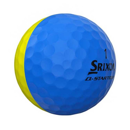 SRIXON - Balles de Golf Q-Star Tour Divide Jaune/Bleu Mat