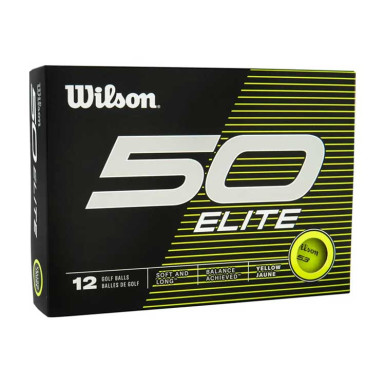 WILSON - Balles de Golf Fifty Elite Jaune