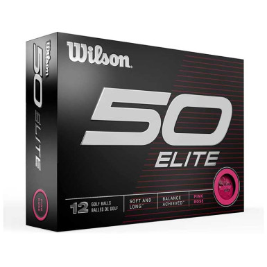 WILSON - Balles de Golf Fifty Elite Rose