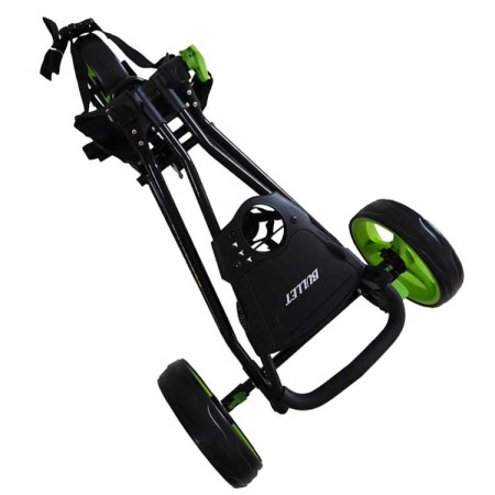 BULLET - Chariot de Golf Manuel 3 Roues Bullet 5000 Noir/Vert