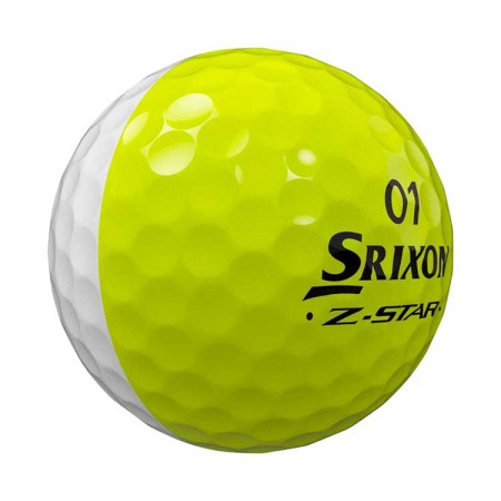 SRIXON - Balles de Golf Z-Star Divide Blanc/Jaune
