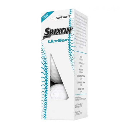 SRIXON - Balles de Golf Ultisoft Blanc