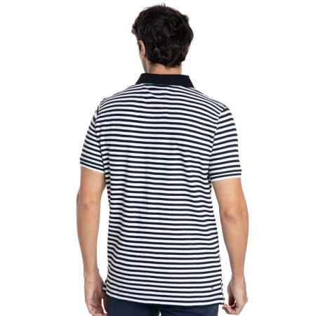 GENTLEMAN FARMER - Polo Homme OSAKA Blanc/Marine