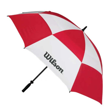 WILSON - Parapluie Staff Double Canopy Rouge/Blanc