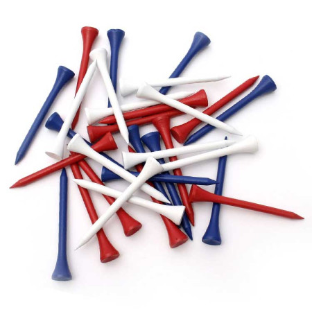 PGA - Sachet de 100 Tees Bois 70mm