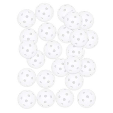 PGA - Lot de 24 Balles Perforées Entraînement Blanches