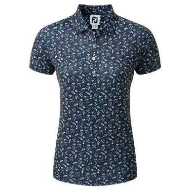FOOTJOY - Polo Femme Fantaisies Fleurs Marine 80240