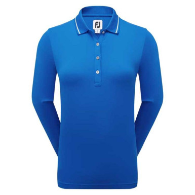 FOOTJOY - Polo Femme Thermal Jersey Bleu 31986
