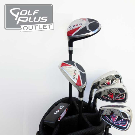 GREENS - Demi-série Gaucher Graphite Regular rallongé +1"