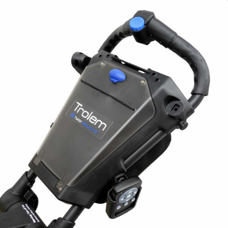 TROLEM - Chariot de Golf Électrique E-Twily Remote 10A Télécommandé Carbone/Bleu