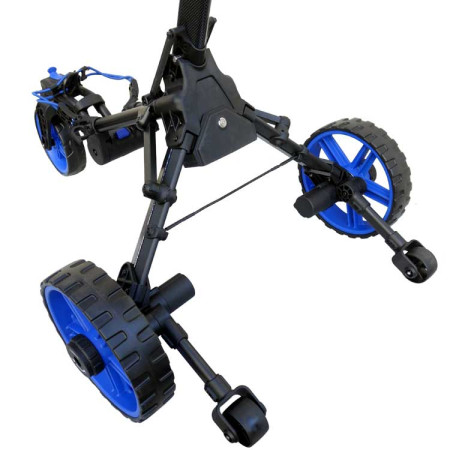 TROLEM - Chariot de Golf Électrique E-Twily Remote 10A Télécommandé Carbone/Bleu