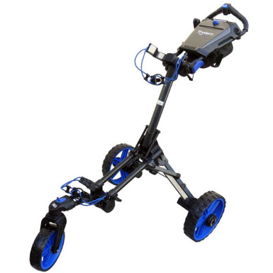 TROLEM - Chariot de Golf Électrique E-Twily Remote 10A Télécommandé Carbone/Bleu