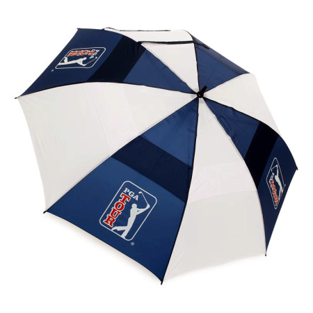 PGA - Parapluie PGA Double Canopy Bleu/Blanc