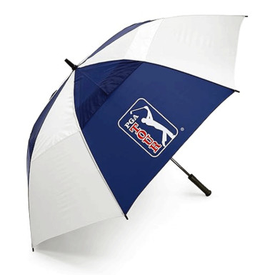 PGA - Parapluie PGA Double Canopy Bleu/Blanc