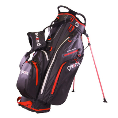 GREEN'S - Sac Trépied Stand Color Lite Semi Waterproof Noir/Rouge