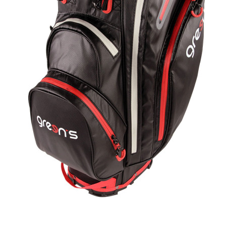 GREEN'S - Sac Trépied Stand Color Lite Semi Waterproof Noir/Rouge