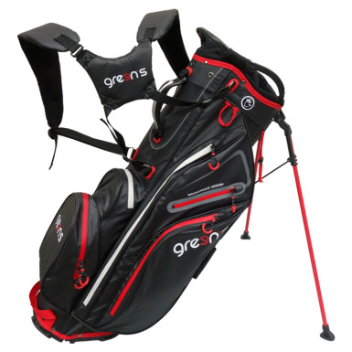 GREEN'S - Sac Trépied Stand Color Lite Semi Waterproof Noir/Rouge