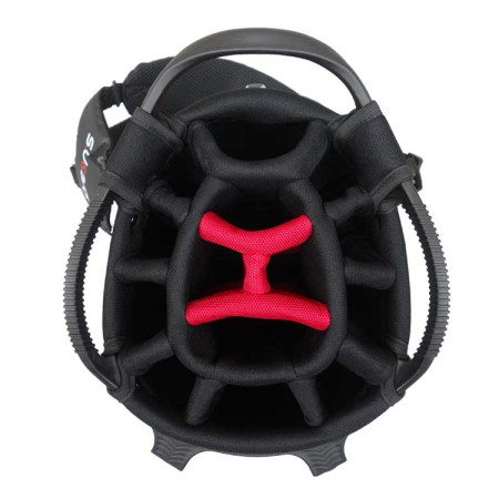 GREEN'S - Sac Trépied Stand Color Lite Semi Waterproof Noir/Rouge