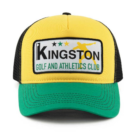 MY BUNKER SHOT - Casquette Kingston Jaune/Vert