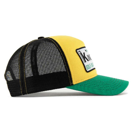 MY BUNKER SHOT - Casquette Kingston Jaune/Vert