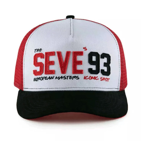 MY BUNKER SHOT - Casquette Seve 93 Noir/Blanc/Rouge