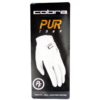 COBRA - Gant Cuir Pur Touch Blanc