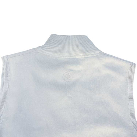 XIX GOLF - Débardeur Femme 1/2 Zip Gris Clair