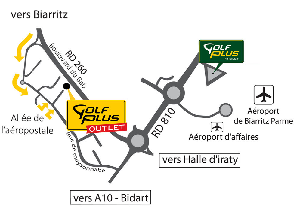 Plan Golf Plus Outlet Biarritz