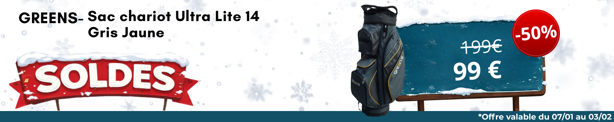 Solde Sac chariot Green's